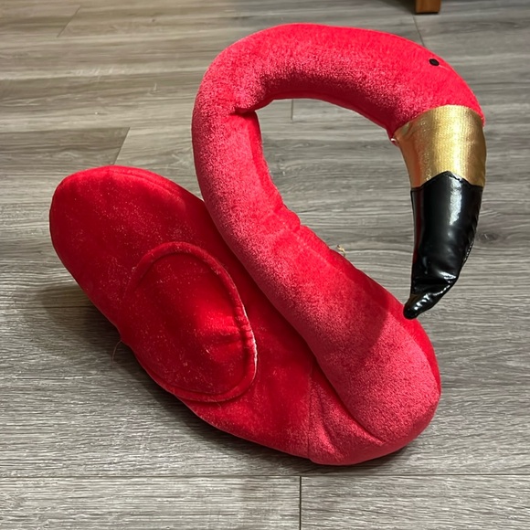 NWT Jacobson Hat Pink Flamingo Hat Moveable Neck Ages 12+ Novelty Flamingo - Picture 1 of 12